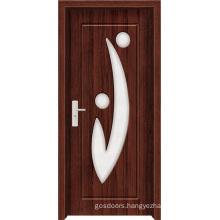 Modern Wood Door with Glass (WX-PW-143)